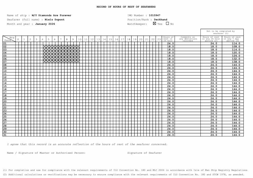 scyllastar rest hours MLC pdf